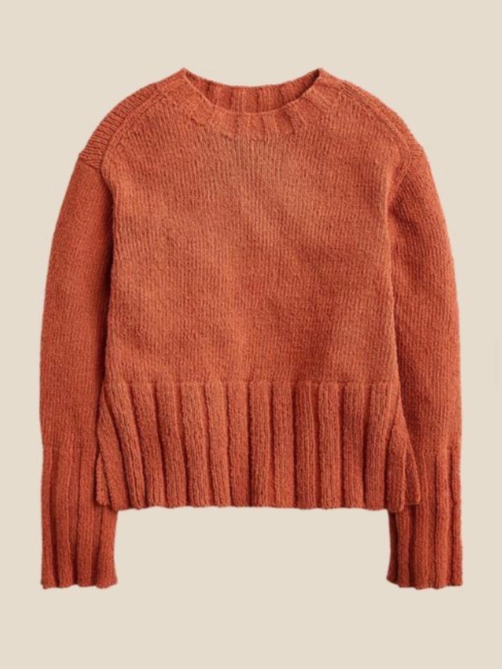 J.Crew Marina sweater in textured cotton blend